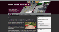 Desktop Screenshot of guidryconcrete.com